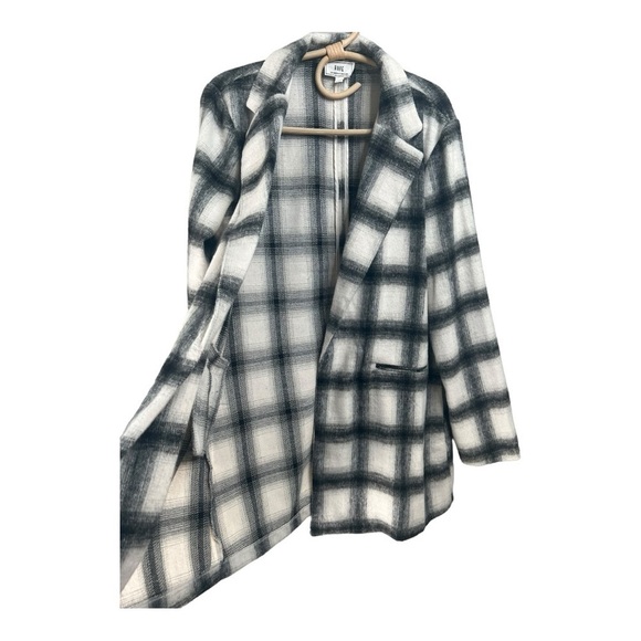 HAVE Los Angeles Checkered Open Front Longline Checkered Blazer Jacket Large - Picture 5 of 15